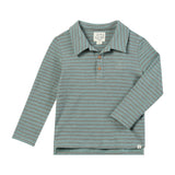 SPENCER Beige/Green stripe Polo