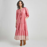 Womens Pintuck Indira Dress - Small Paisley