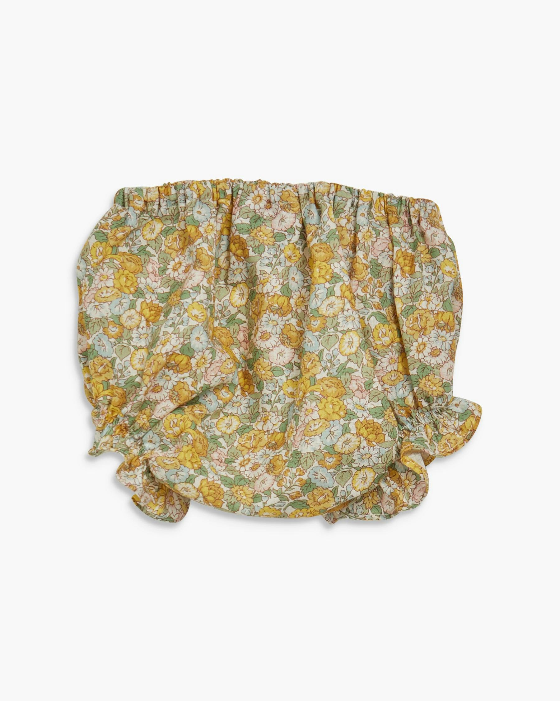 Maria Dress Yellow Green Liberty