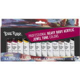 Professional Heavy Body Acrylics: Jewel Tone Colors - 12ct