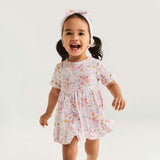 Jillian Ruffled Twirl Bodysuit Dress