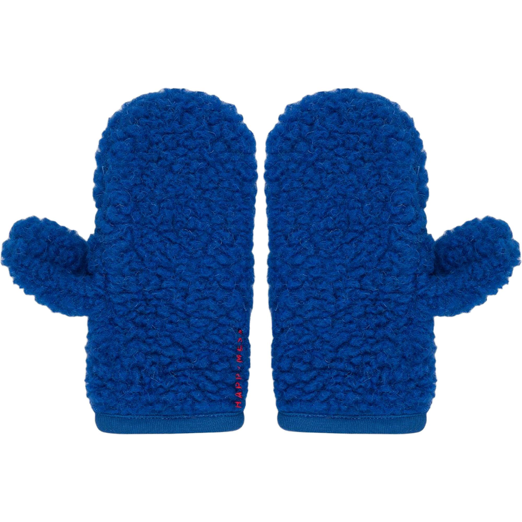 children's merino mittens - cobalt 6y+