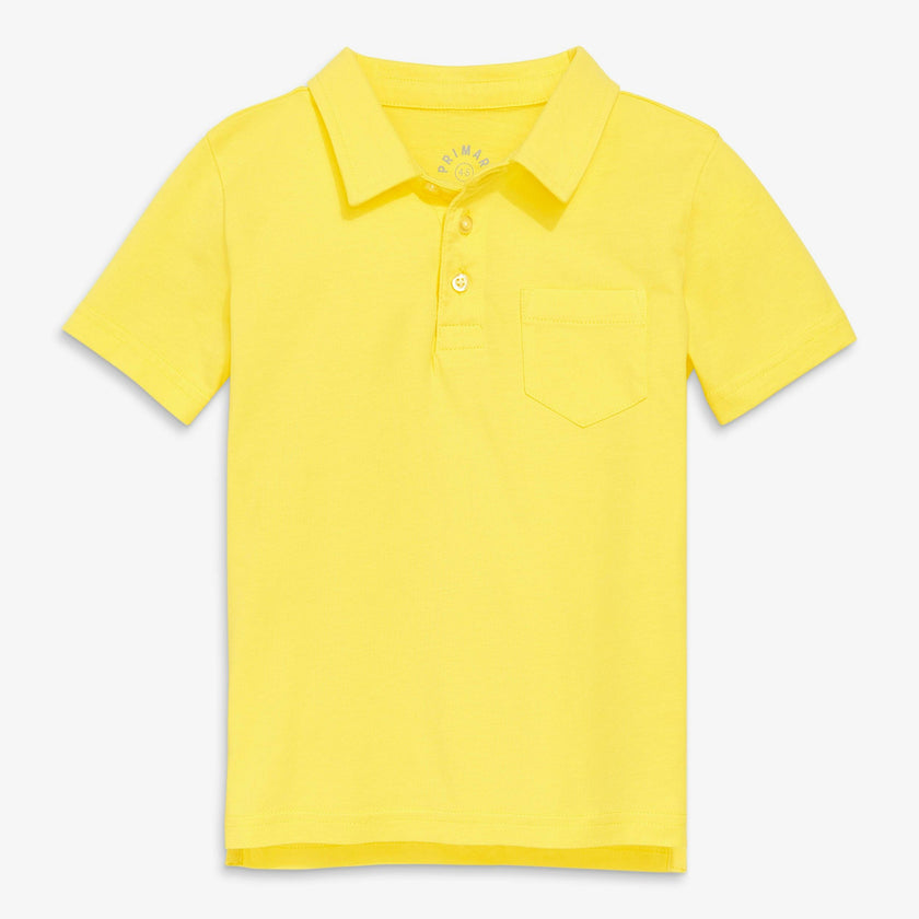 Kids short sleeve polo in seasonal colors