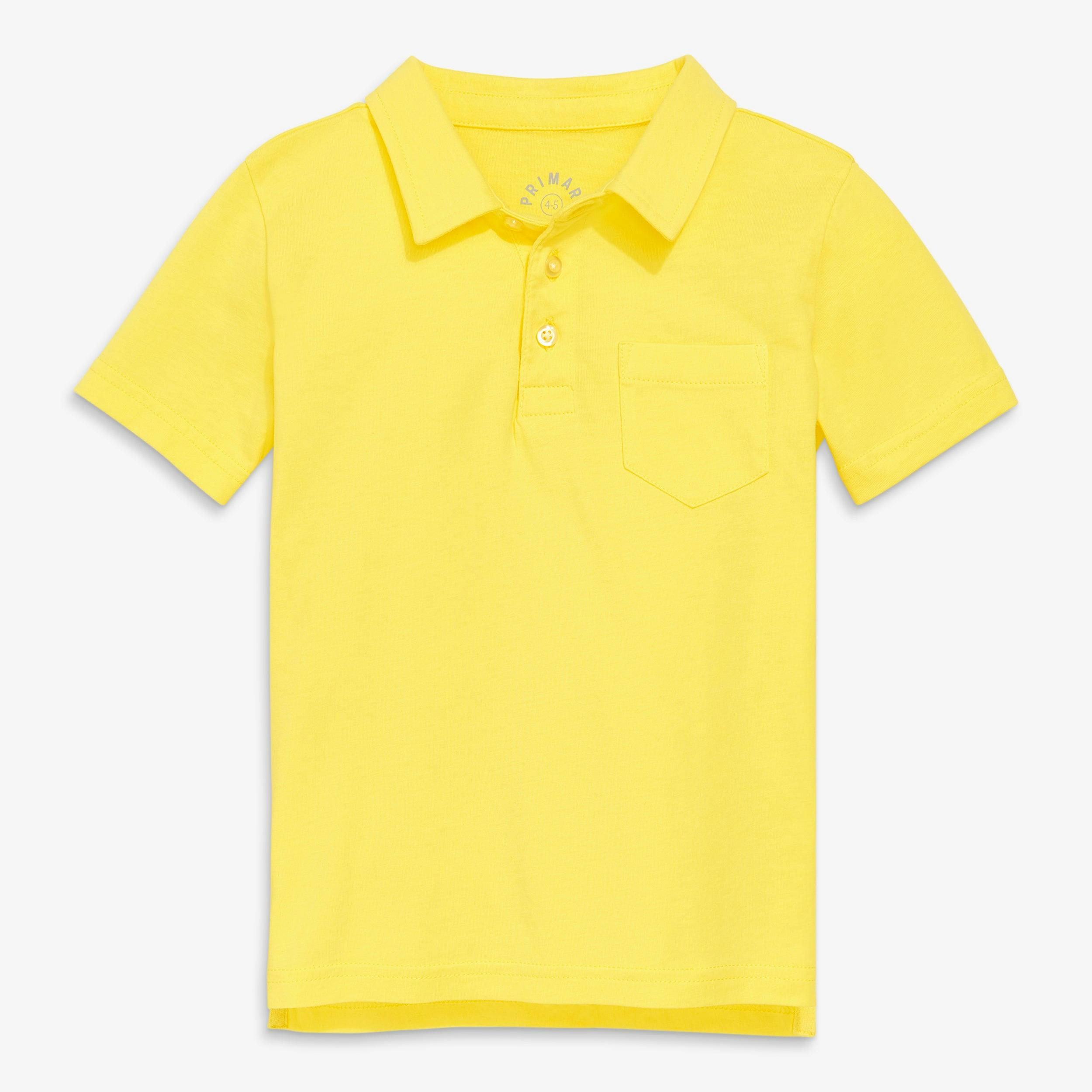 Kids short sleeve polo in seasonal colors