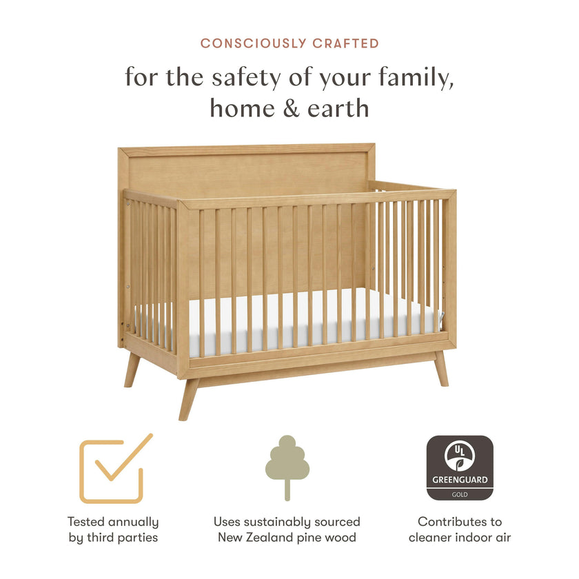 Babyletto Palma 4-in-1 Convertible Crib with Toddler Bed Conversion Kit