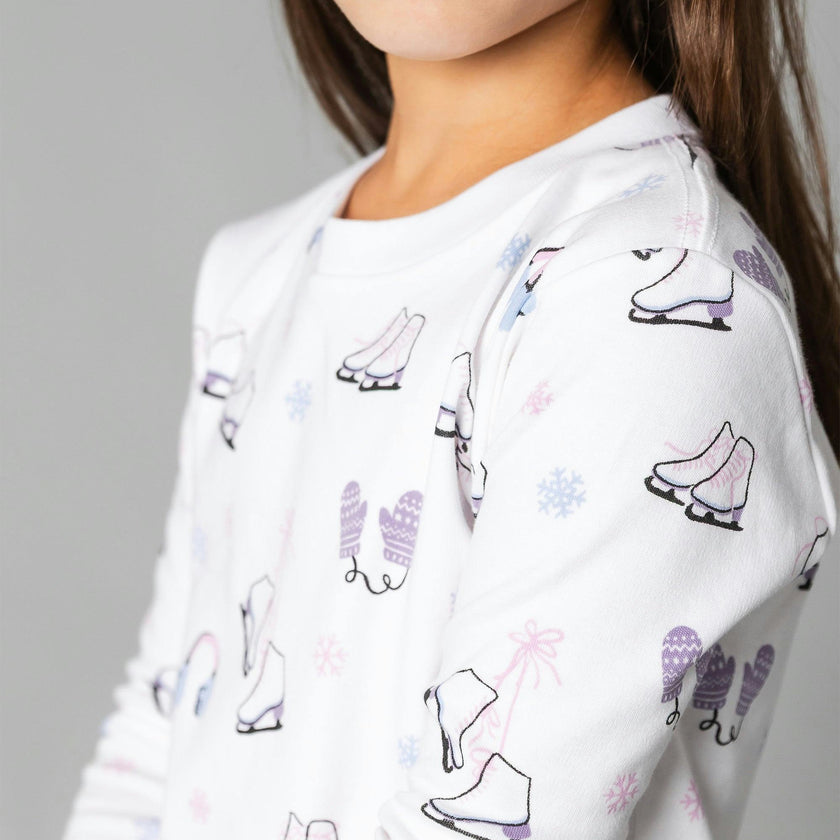 The Organic Long Sleeve Pajama Set [Figure Skating]
