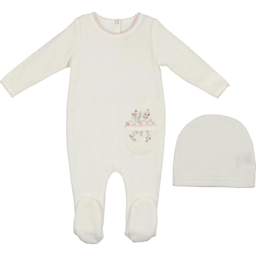 Velour Pocket Footie