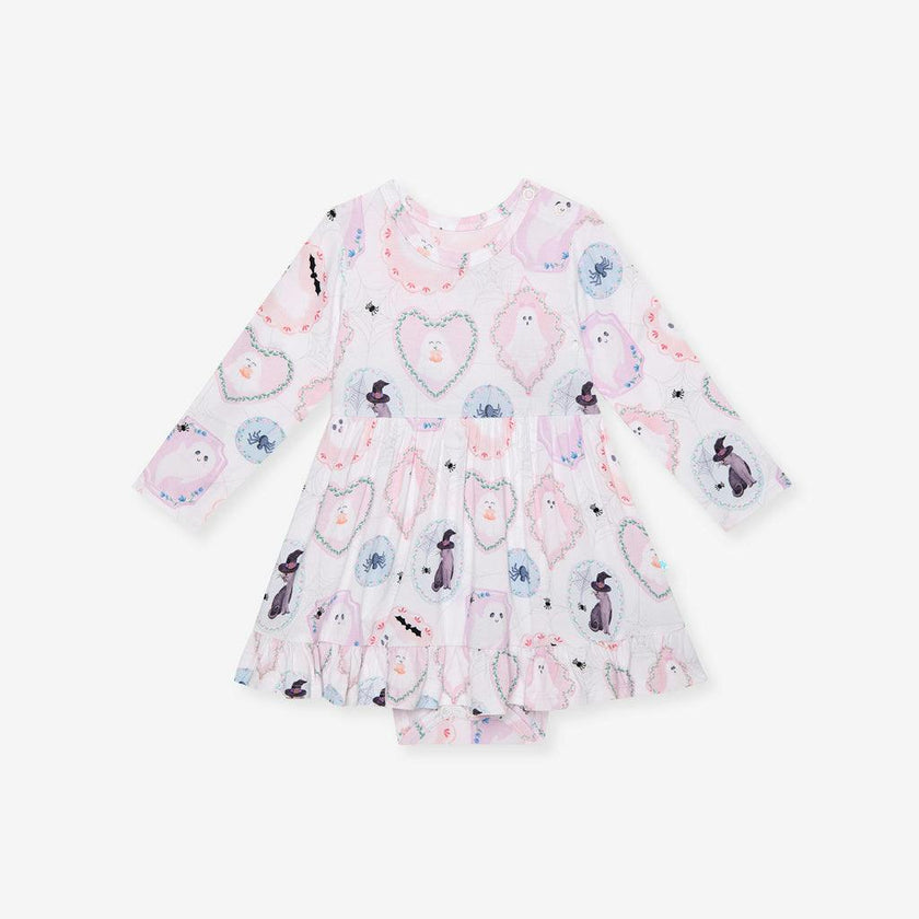 Posh Spooks Ruffled Bodysuit Dress