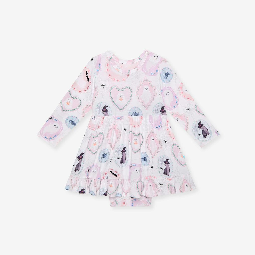 Posh Spooks Ruffled Bodysuit Dress