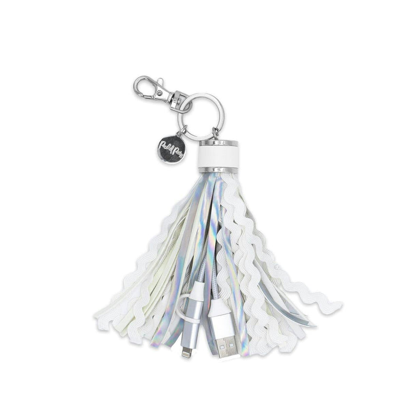 Packed Party Metallic Charging Keychain