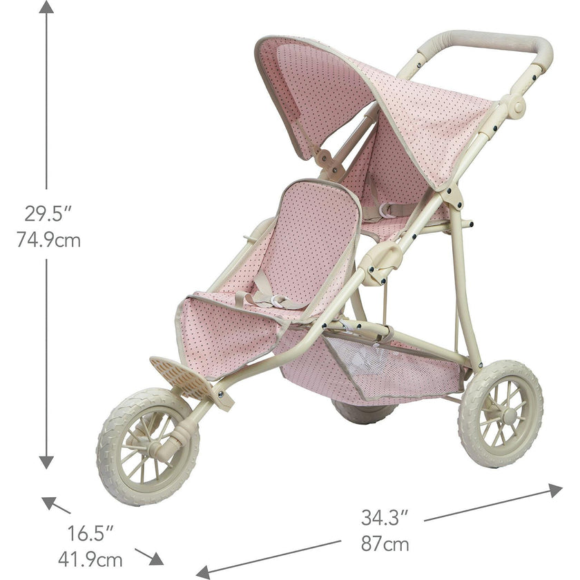 Olivia's Little World Two Doll Jogging-Style Stroller