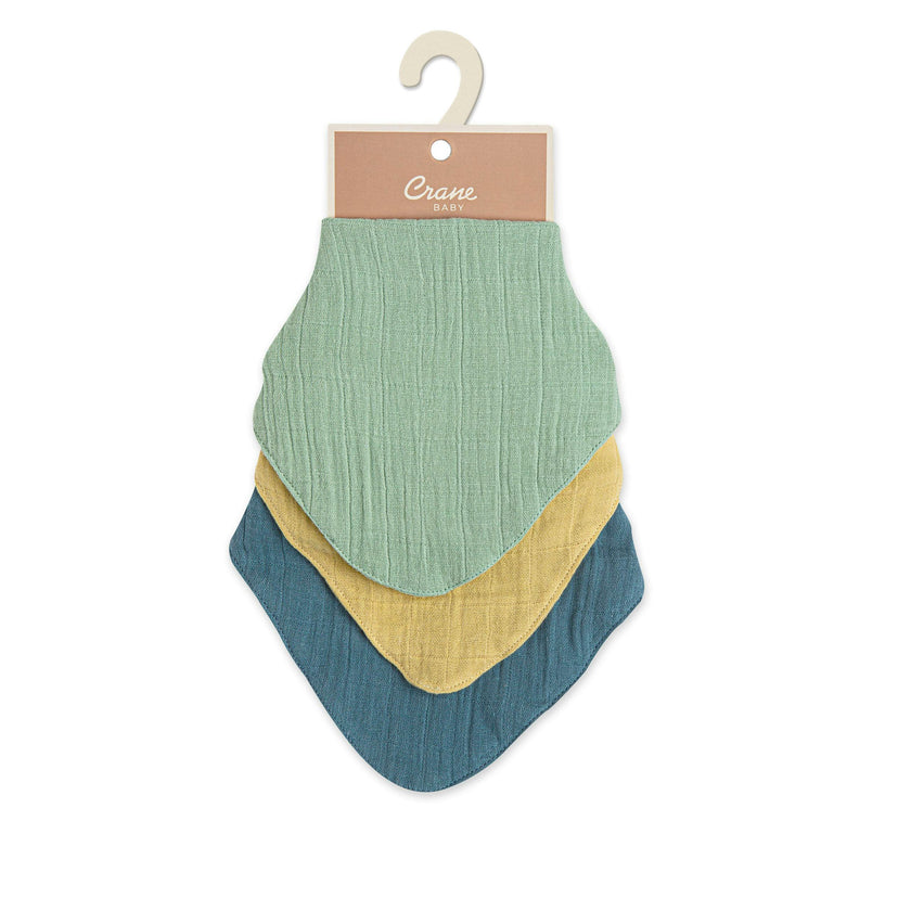 Kaleidoscope River Cotton Bandana Baby Bib (3 Pack)