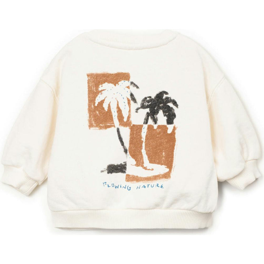 Palm Tree Print Sweatshirt