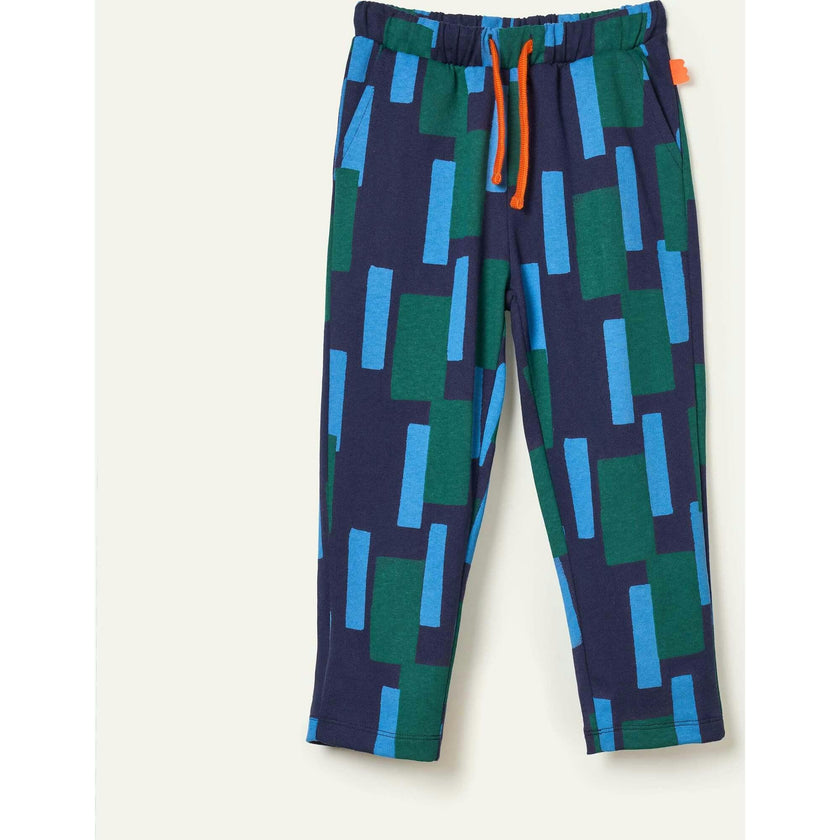 Recycled Cotton Blue Block Jogger