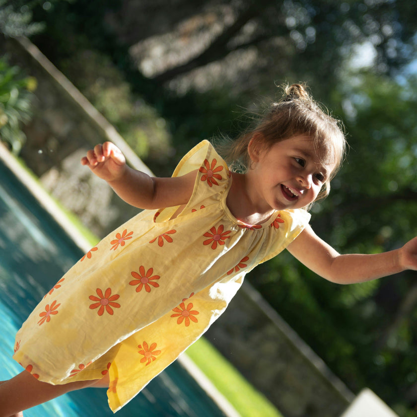 Flower Power Linen Dress