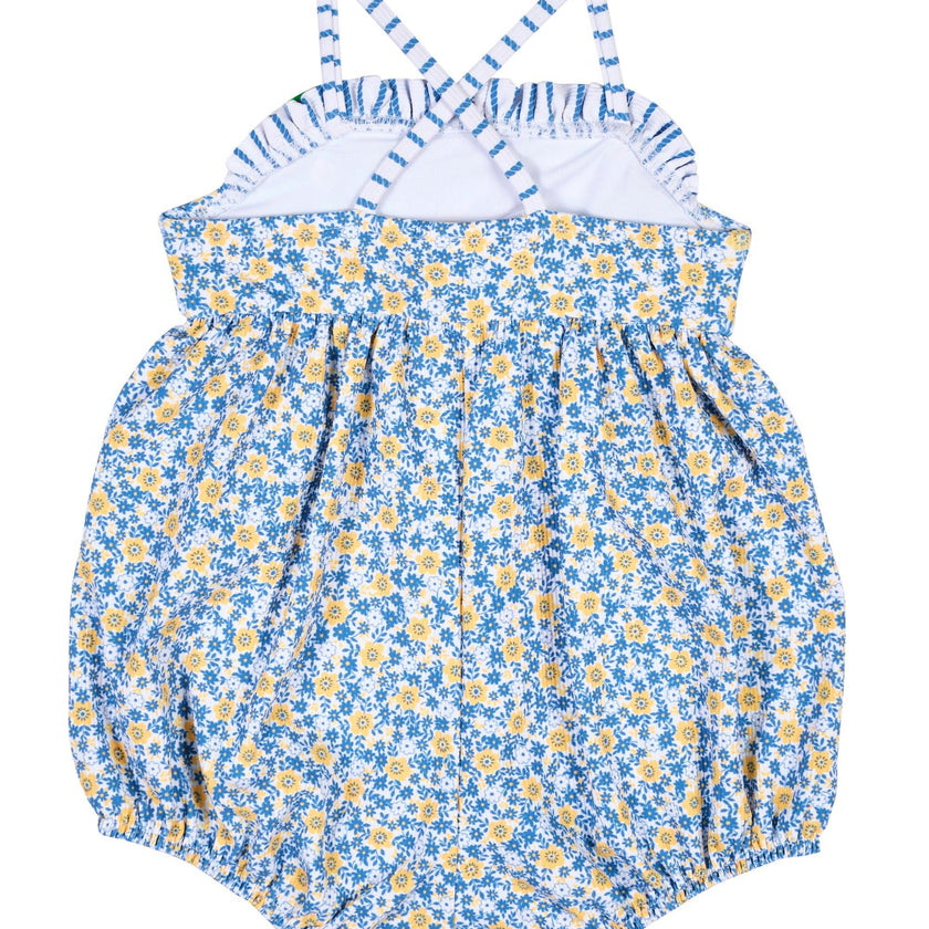 Floral Bubble Swimsuit W/Flower