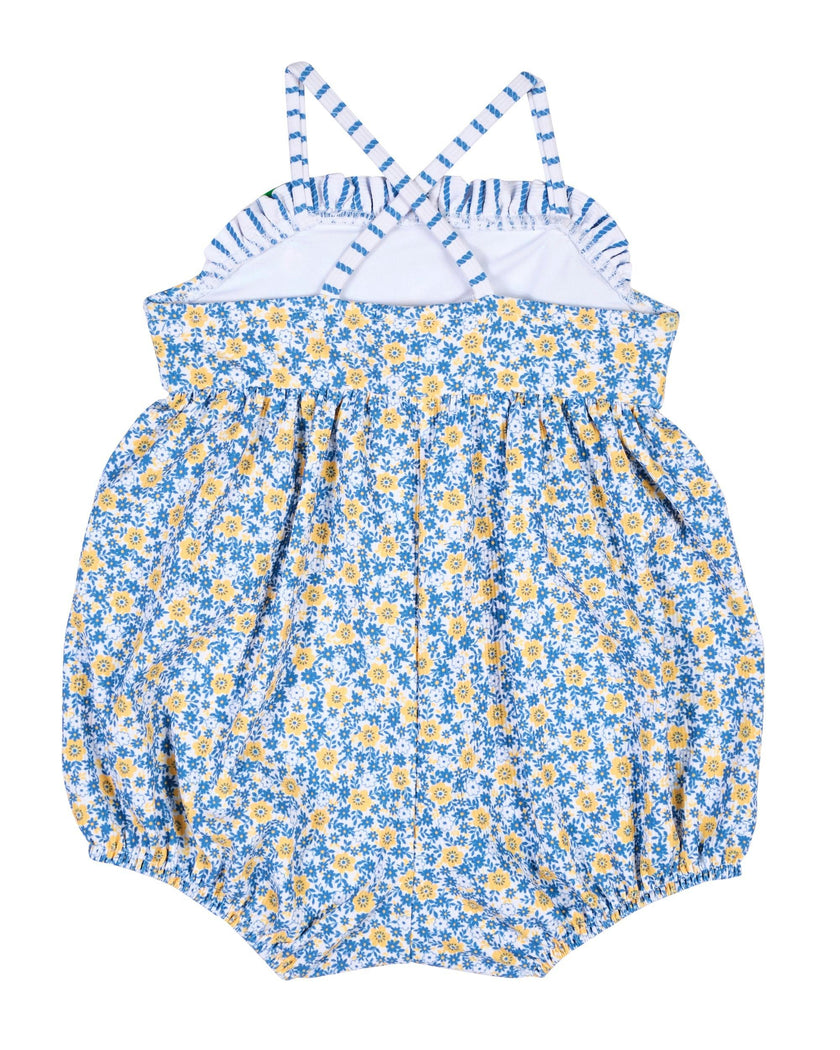 Floral Bubble Swimsuit W/Flower