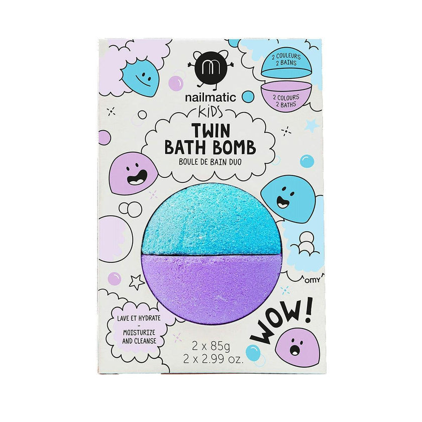 Bath Bomb for Kids DUOS Blue and Violet