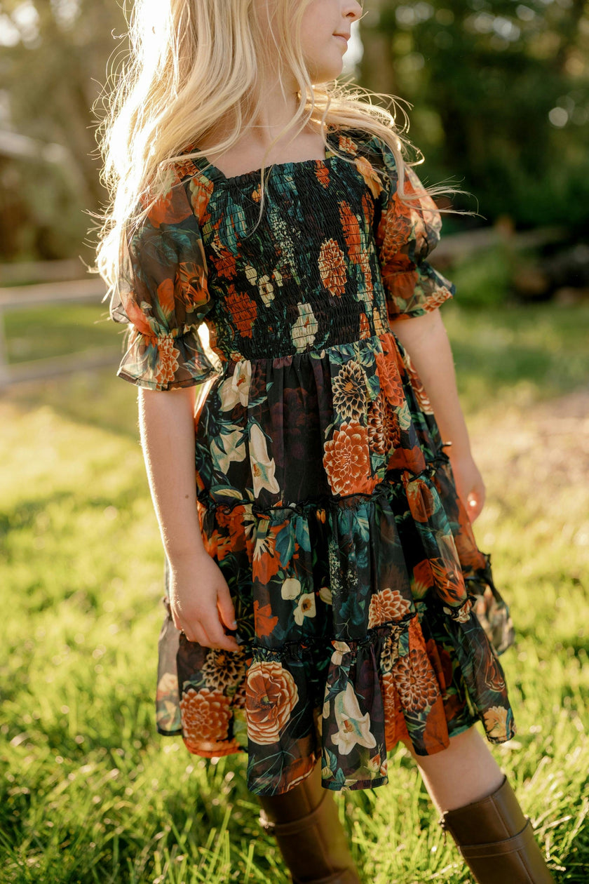 Mini Madeline Dress in Imogen Moody Floral