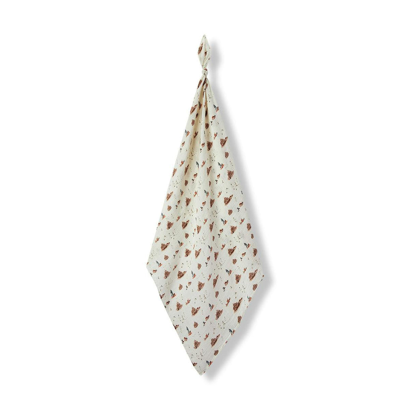 Sandcastle Organic Cotton Muslin Swaddle Blanket
