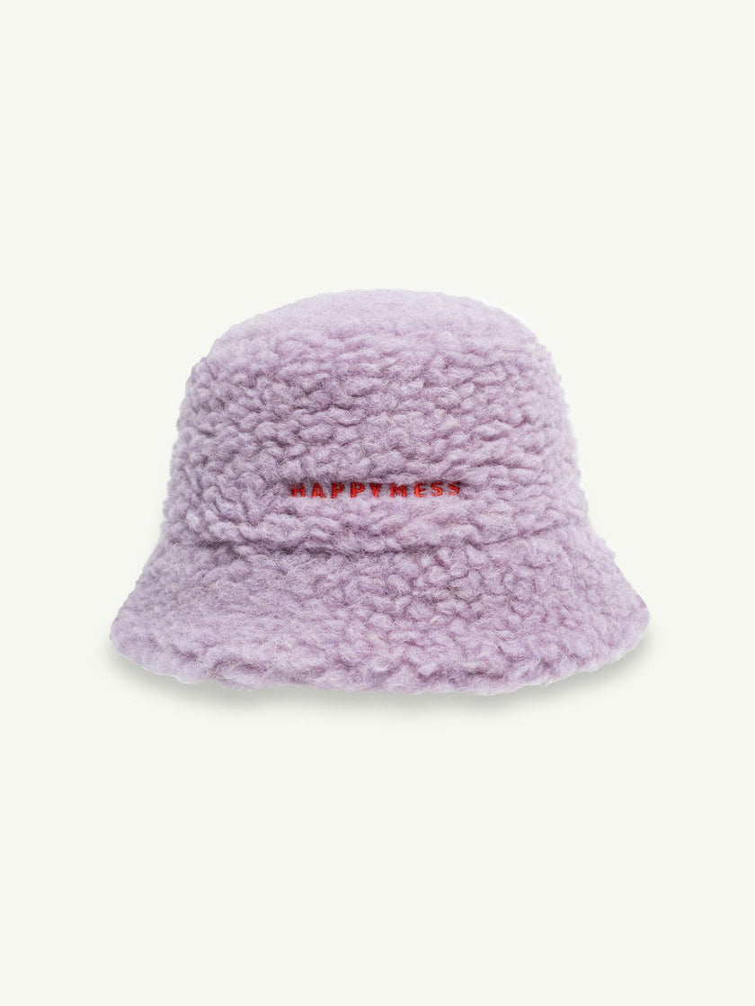 adult merino wool bucket hat - lilac cloud