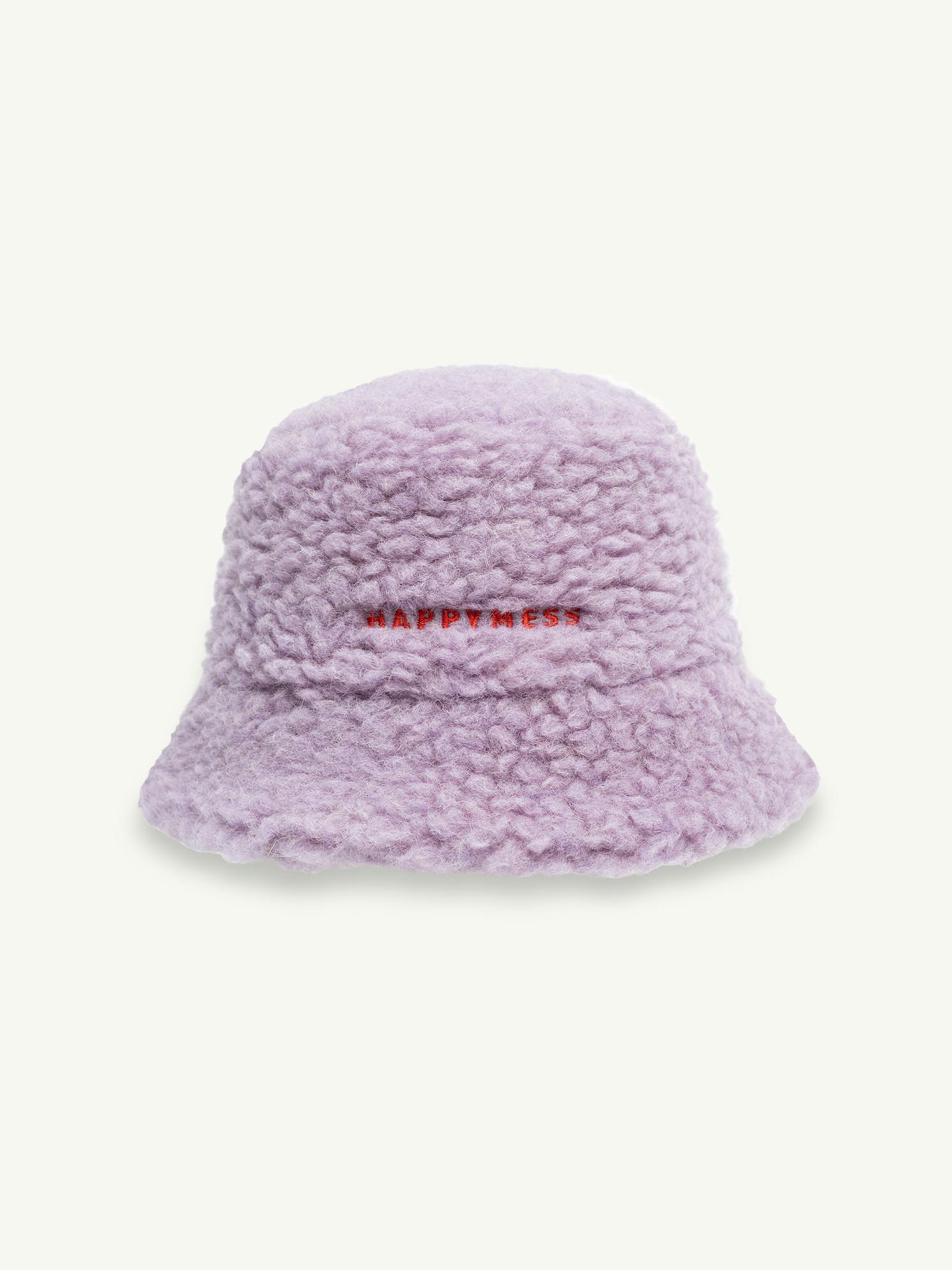 adult merino wool bucket hat - lilac cloud