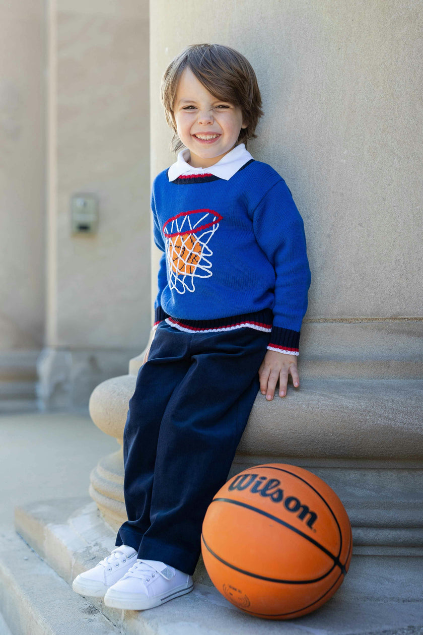 Sweater with Basketball Hoop