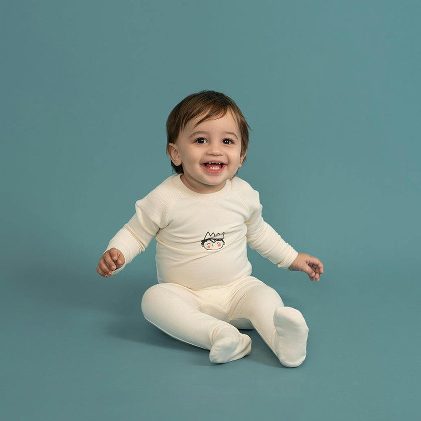 Crown Print Onesie