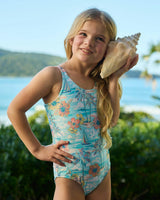 The BVIs - Girls Ruffle One Piece UPF 50+