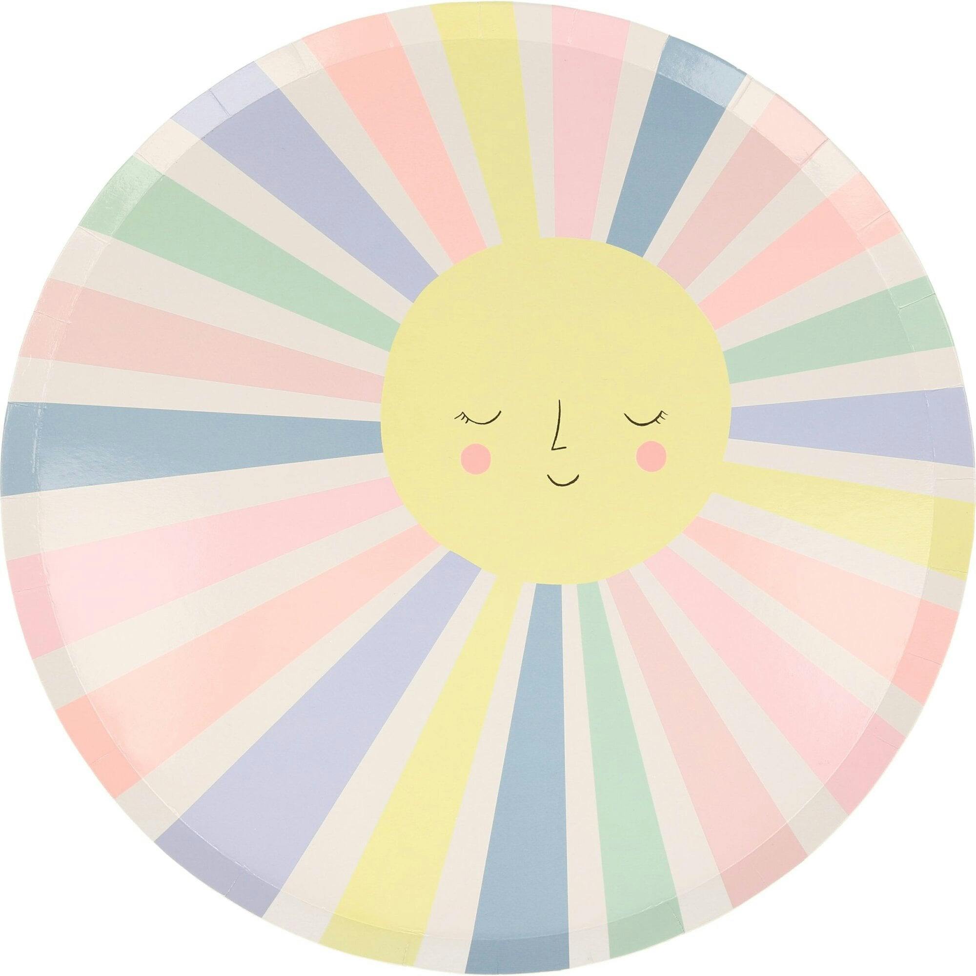 Rainbow Sun Dinner Plates