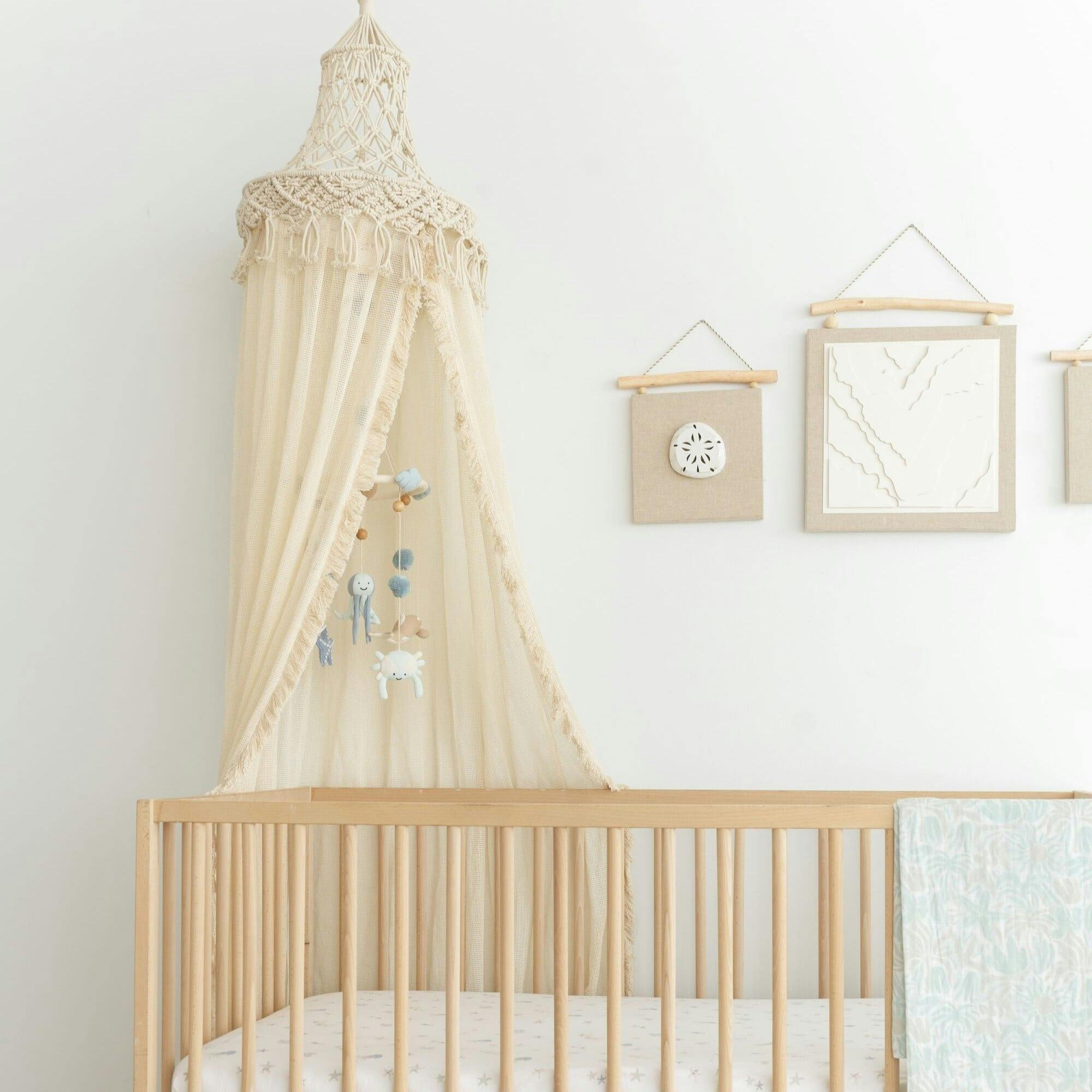 Kendi Macrame Boho Bed Canopy