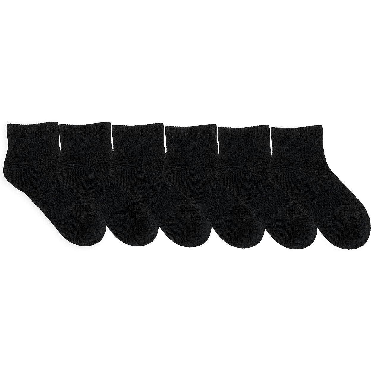 Solid Quarter Socks 6 Pack