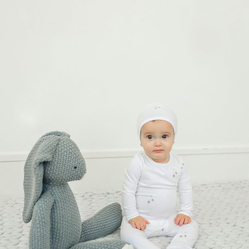 Strawberry and Dot Print Onesie Set Skylight