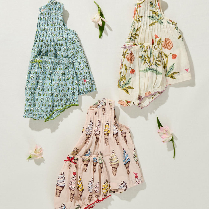 Baby Girls Jaipur 2-PC Set - Rosewick Poppy