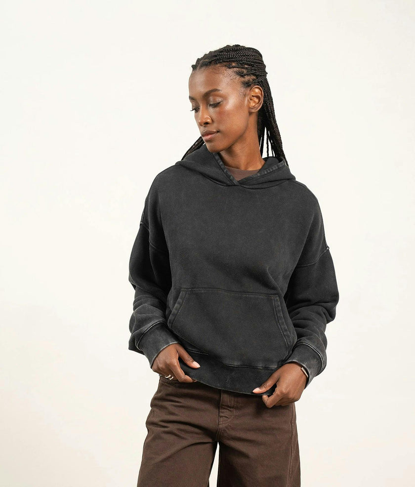 Womens Dream Terry Hoodie - Terry - Vintage Black