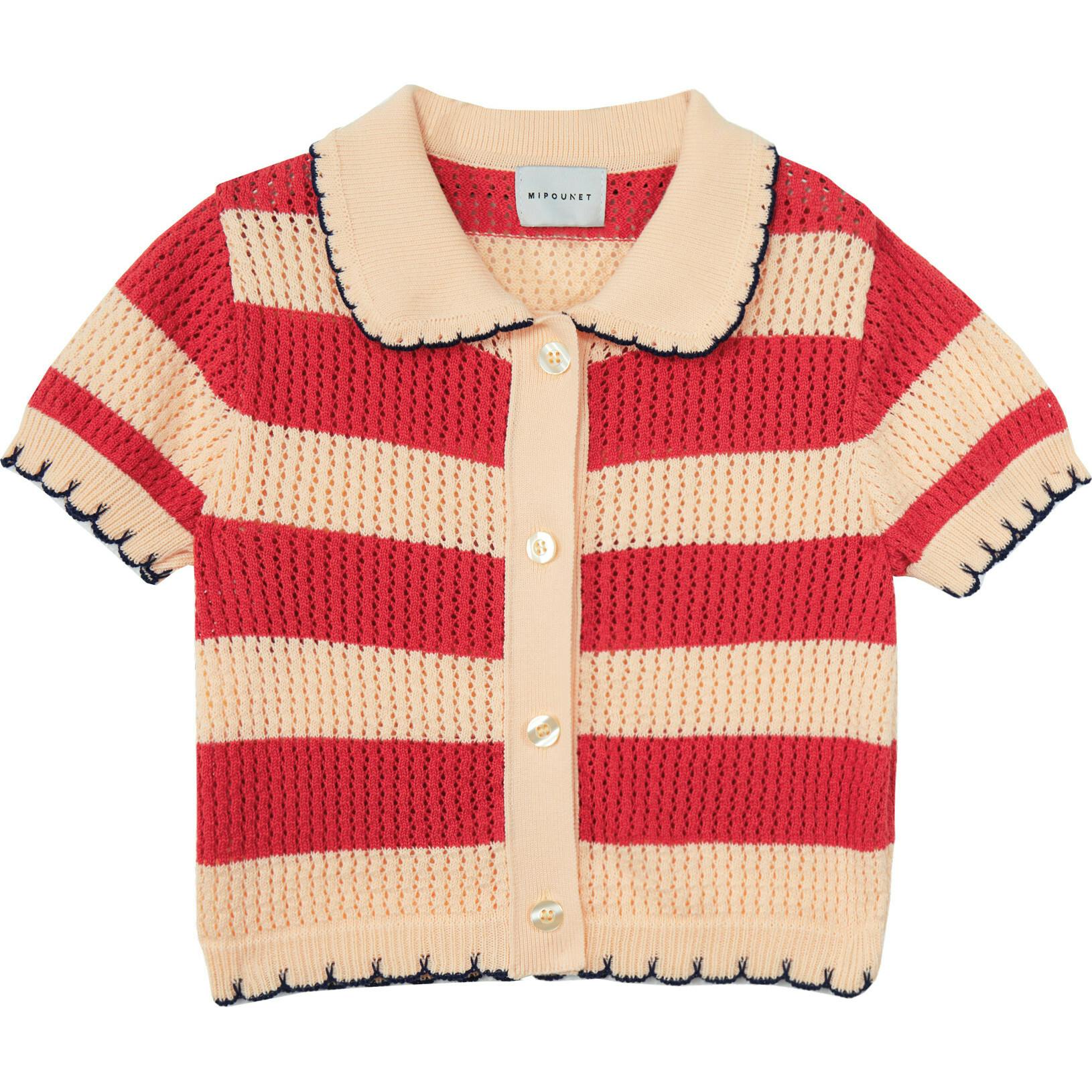 Mipounet SS26 Vita, Cardigan Red Coral