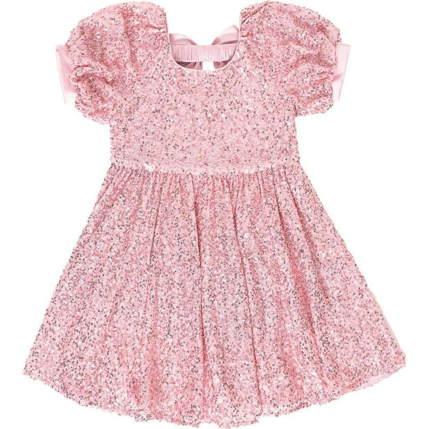 Mini Marisol Dress in Pink Sequin