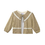 Light Brown Lace & Tulle Skirt Set