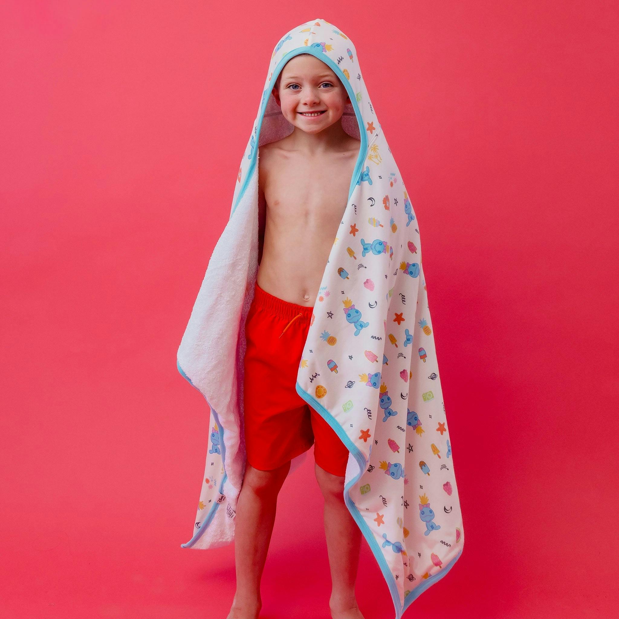 Premium Big Kid Hooded Towel - Disney Scrump Dreamsicles