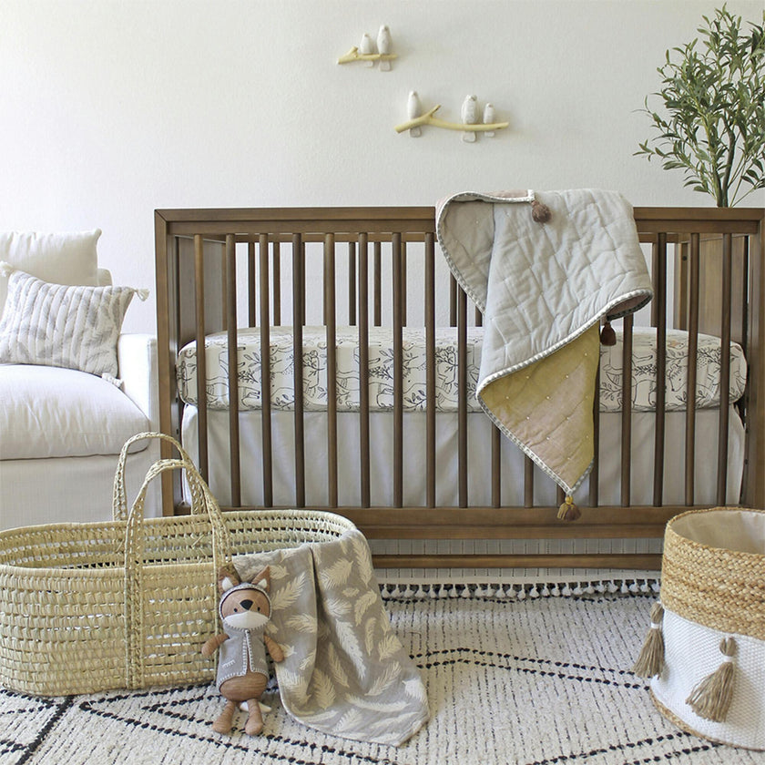 Ezra Fitted Woodland Animal Crib Sheets