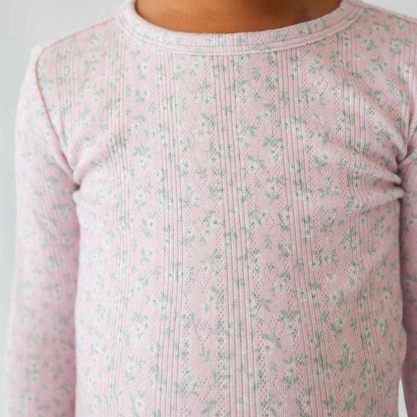 Andina Rose Pointelle Pajama Set