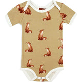 Gold Organic Cotton Short Sleeve One Piece