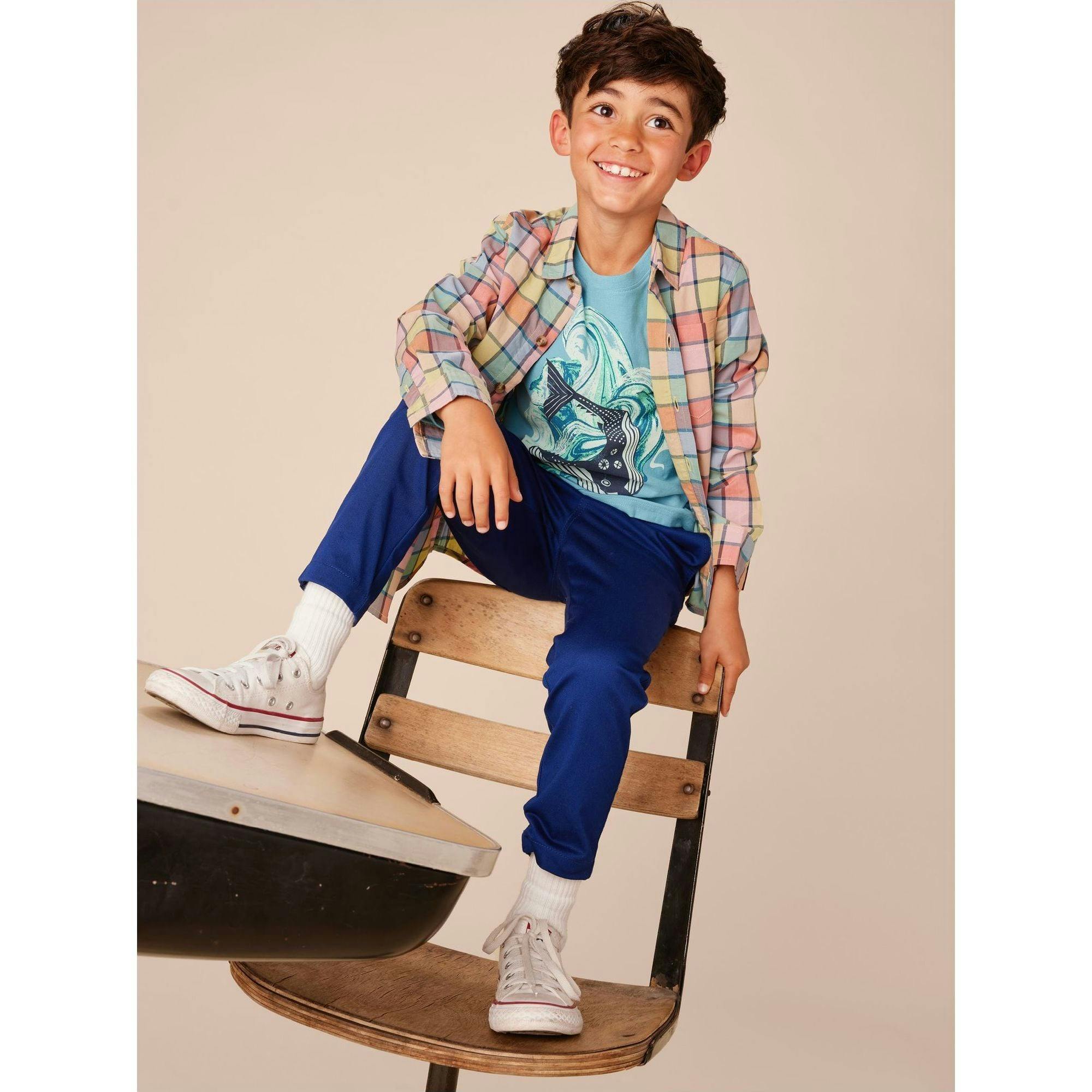 Timeless Stretch Twill Pants, Blue