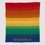 Custom Personalized Holiday | Stripes Sustainable Knit Throw Blanket - Pride for All