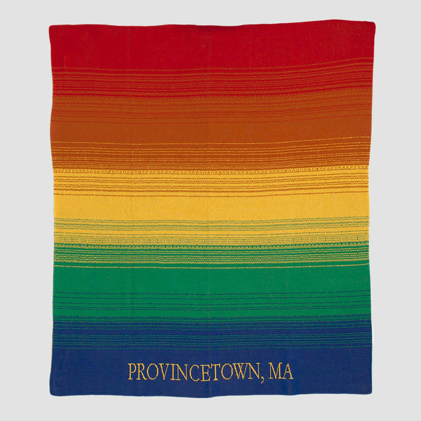 Custom Personalized Holiday | Stripes Sustainable Knit Throw Blanket - Pride for All
