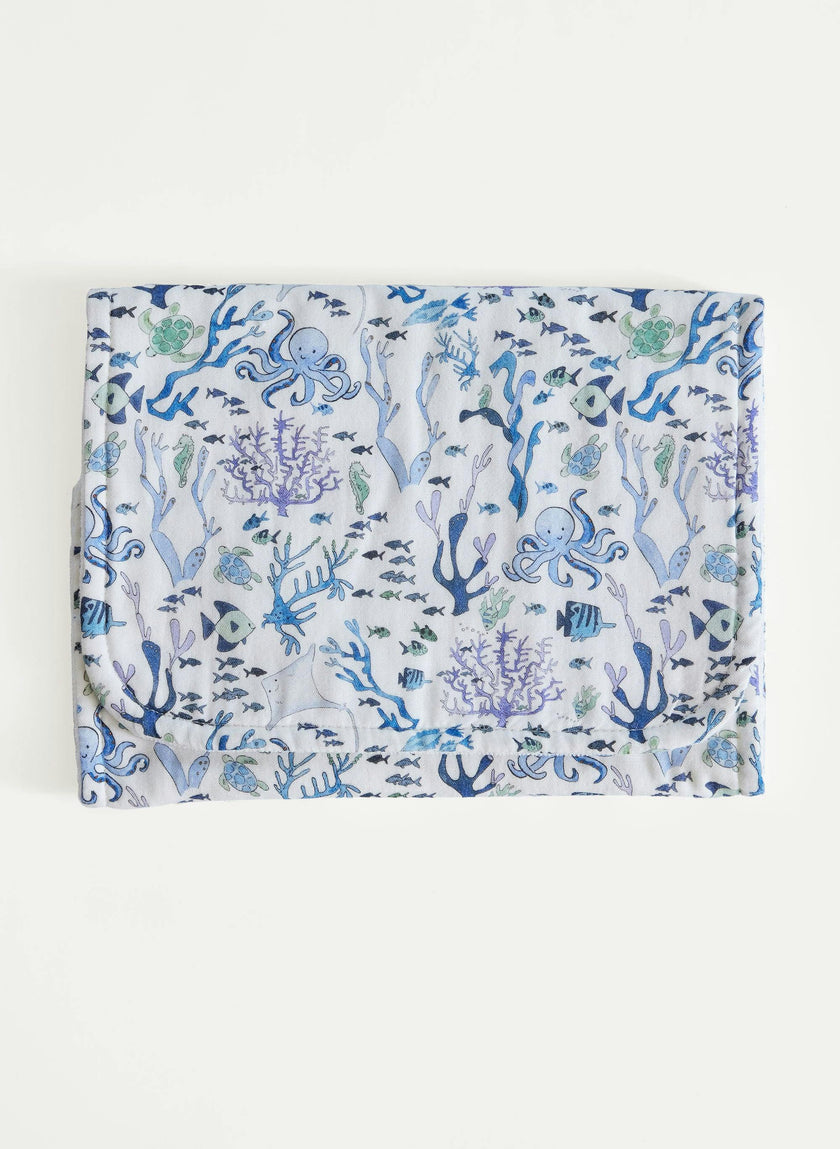 Baby Burp Cloth - Coral Reef