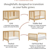Gelato 4-in-1 Convertible Crib With Toddler Bed Conversion Kit