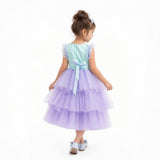 Lilac Dream Tiered Tulle Birthday Dress for Girls