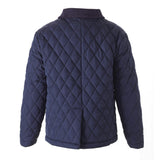 Quilted Corduroy Collar Front Pocket Jacket