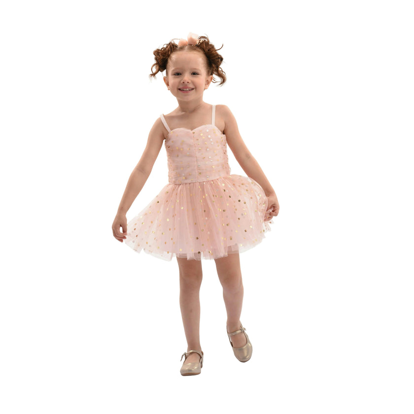 Light Pink Marivelle Sequin Tulle Dress